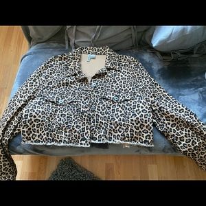 Cropped Cheetah Print H&M Jacket